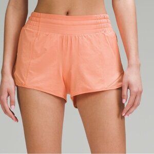Lululemon Hotty Hot High-Rise Lined Short 2.5" Size 2 Coral Kiss CRLK